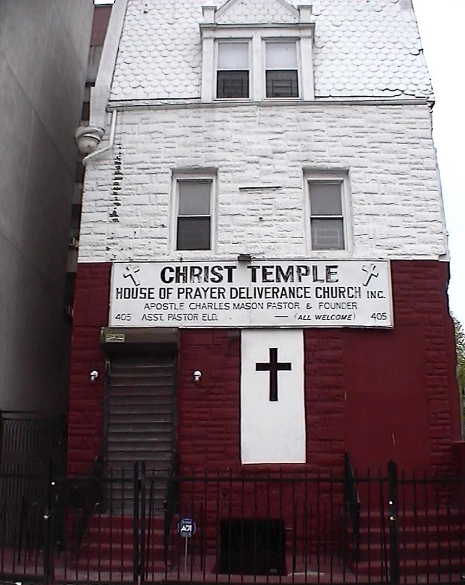 White and red church, Christ Temple House of Prayer Deliverance Church