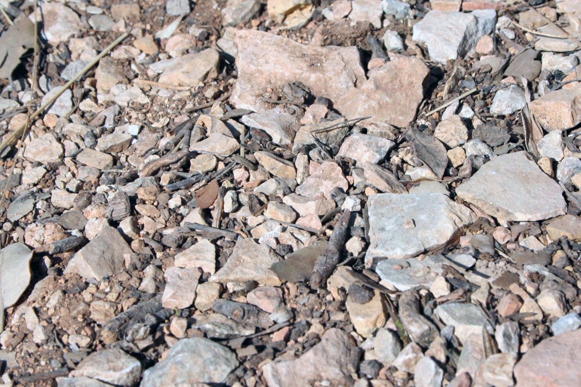 Broken grey stones