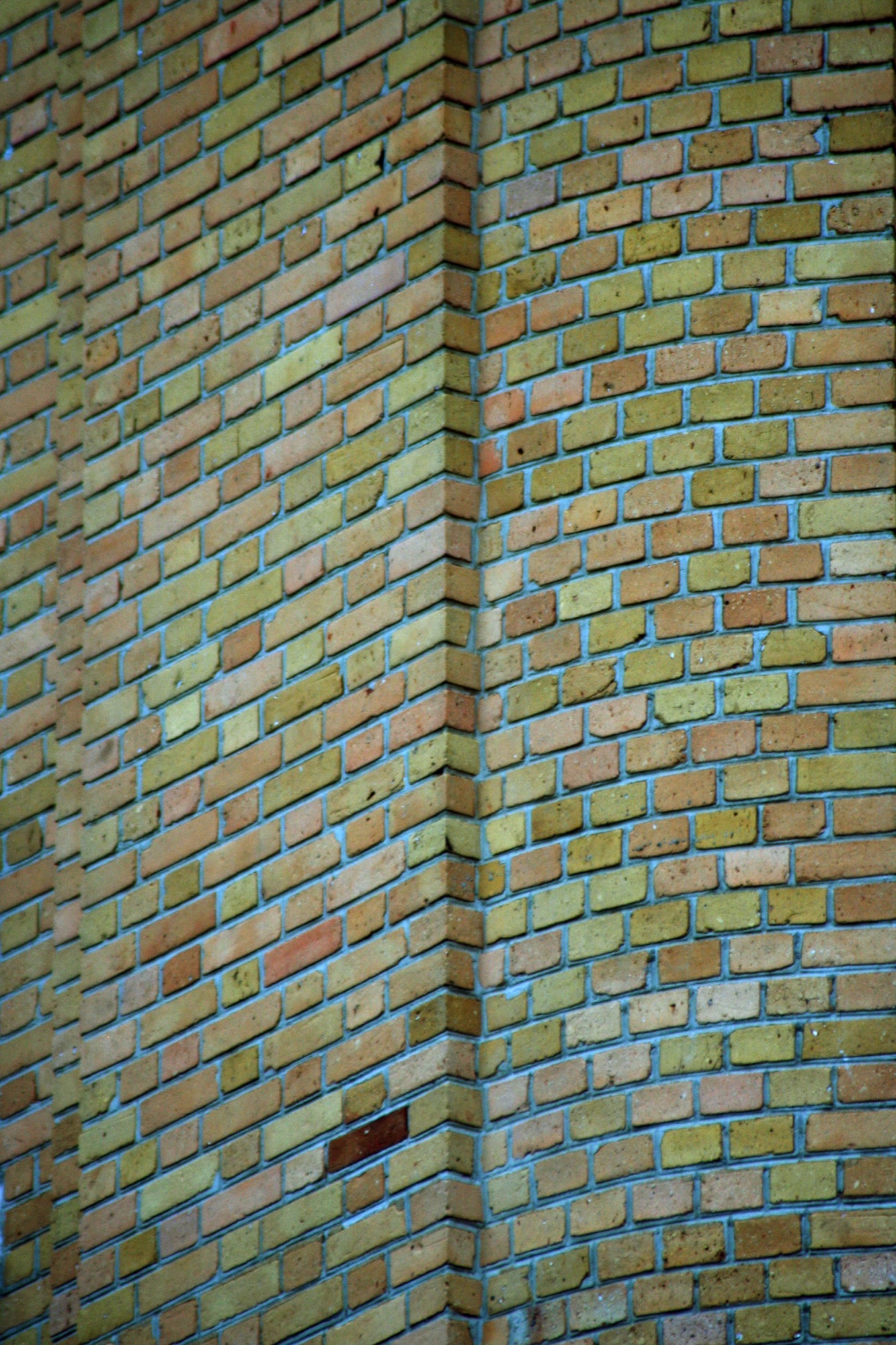 Corner of a brick wall
